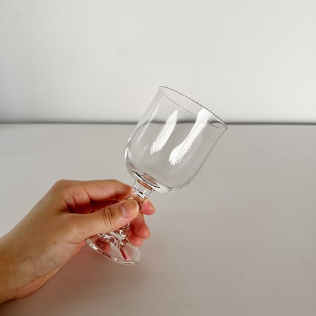 glass with carved stem Rosenthal Germany 60s