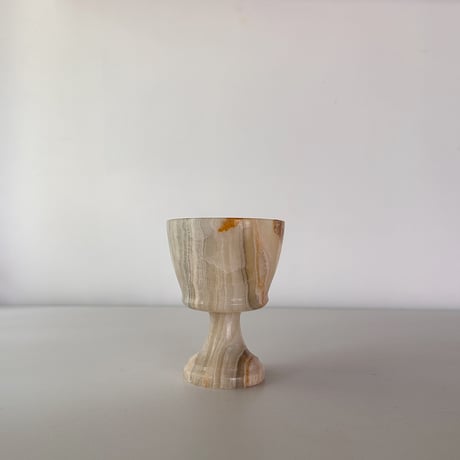 vintage onyx marble goblet <A>