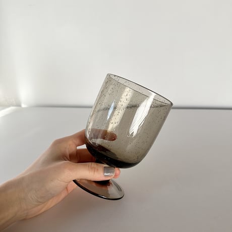 smoke-brown bubble glass 70s Europe