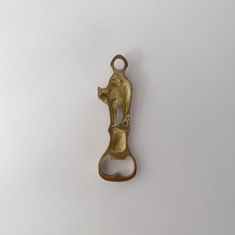 Bottle Opener with stretching cat 80s
