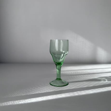 green liqueur glass 70s