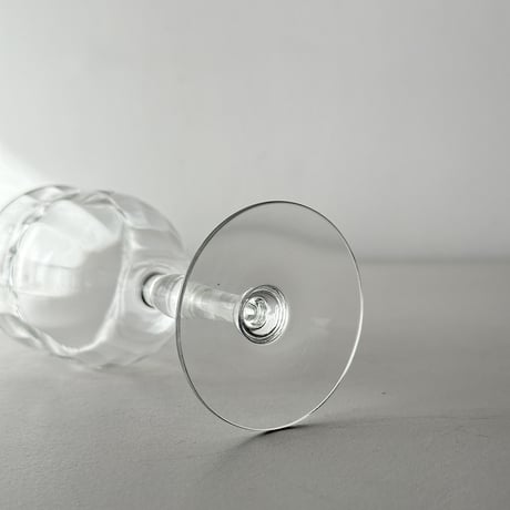 crystal tulip glass small unknown