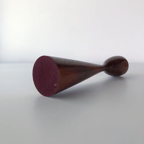 teak candle holder  Denmark 60-70s
