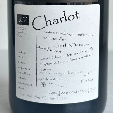 <RED> Mon Charlot 2023 / l'Octavin