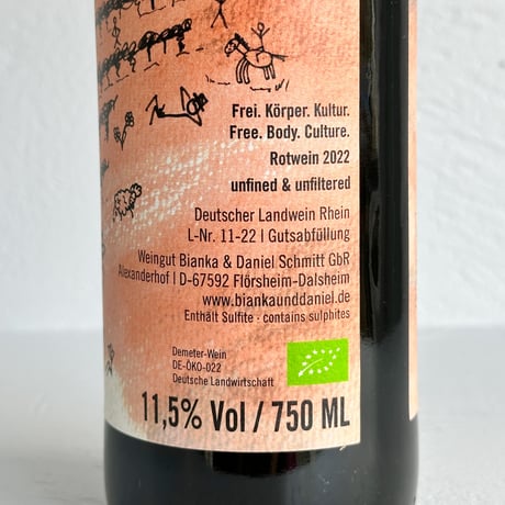 <RED> Frei. Körper. Kultur. Trocken Rot 2022 / Weingut Schmitt