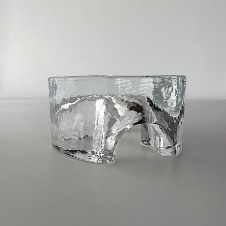 Ice cube glass candle holder Scandinavian