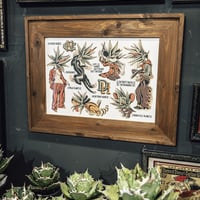 AGAVE HEAD TATTOO FLASH