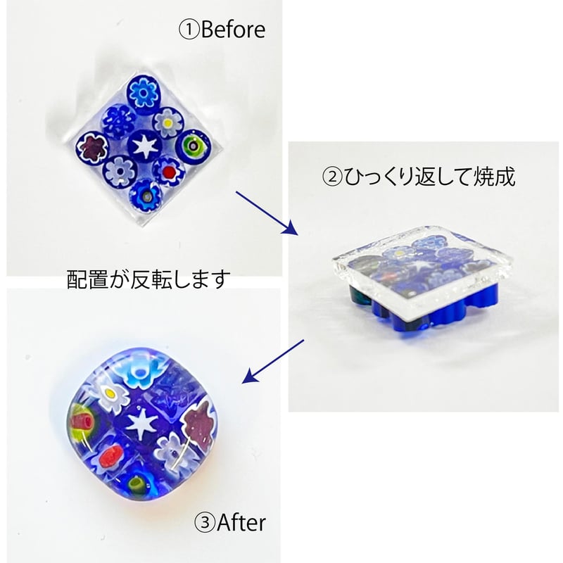 はじめてでも安心】ミルフィオリのガラスアクセサリー体験キット（作っ