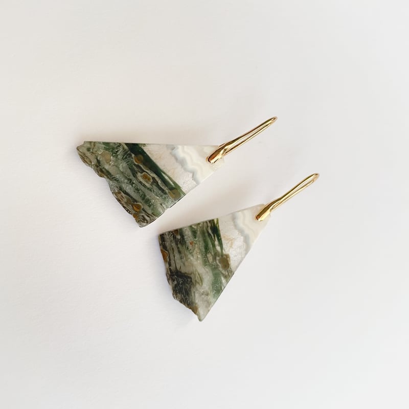 14kgfオーシャンジャスパーピアス/イヤリング 14kgfオーシャンジャスパーピアス/イヤリング - メルカリ