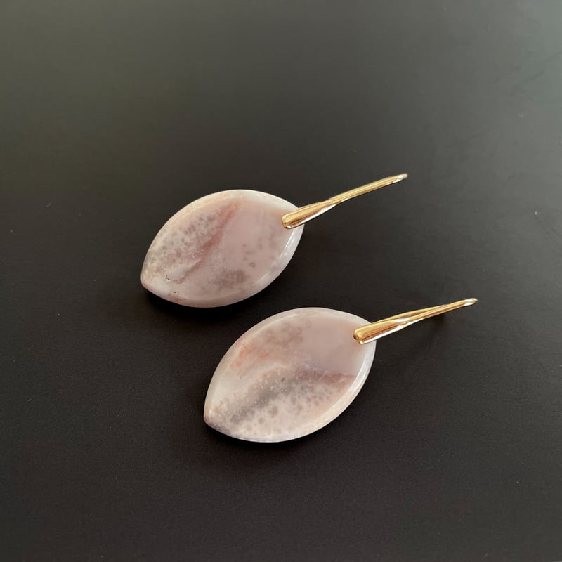 14kgfパープルアゲートのピアス Be careful for nothing【14kgfピアス】パープルアゲート | juli