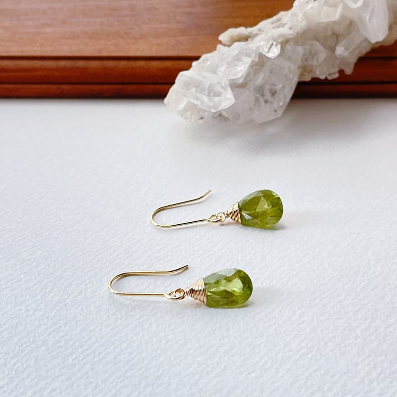 【14kgf】スフェーン　ピアス／イヤリング 14kgfピアス/イヤリング】スフェーン | julistaahebrews117