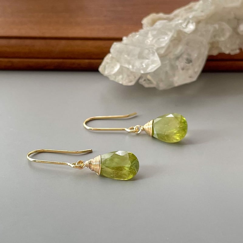 14kgfピアス/イヤリング】スフェーン | julistaahebrews117