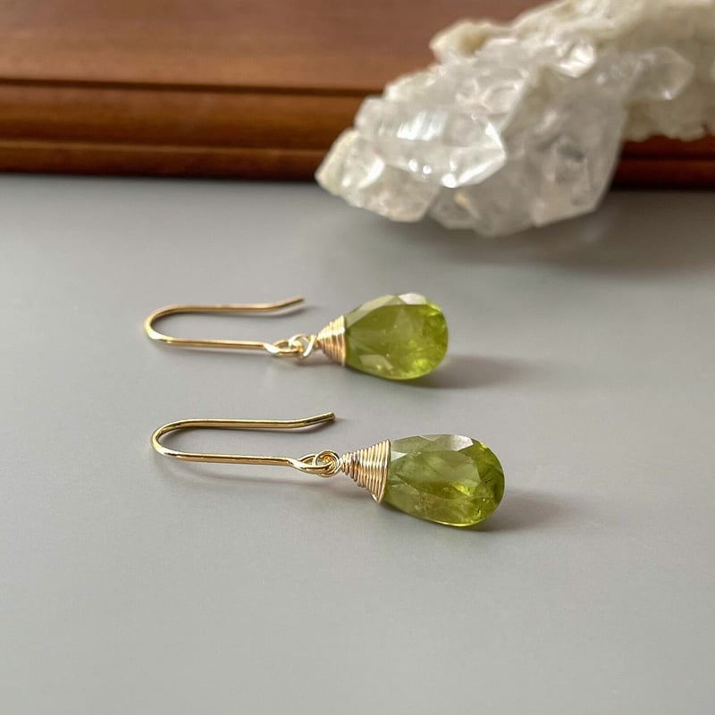 14kgfピアス/イヤリング】スフェーン | julistaahebrews117