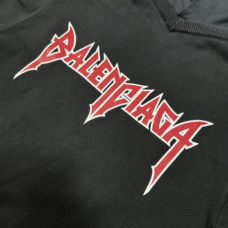 【BALENCIAGA】DOCKING KNIT HOODIE