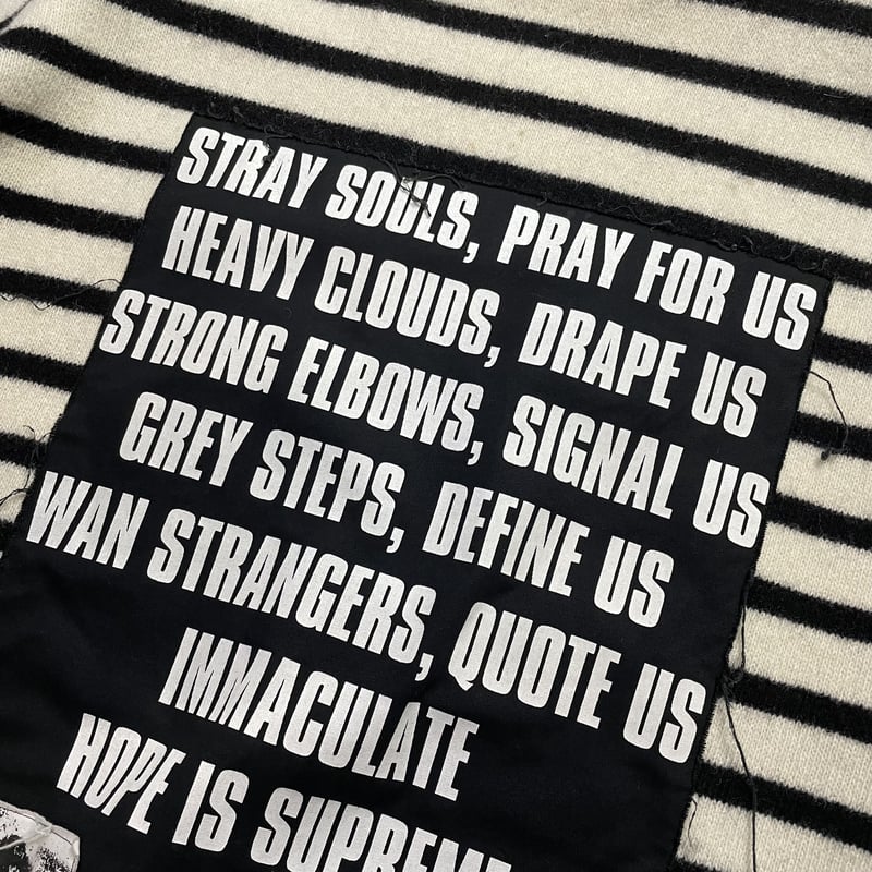 新品タグ イタリア製 RAF SIMONS ボーダー ニット ラップ スカート RAF SIMONS - 完全正規品 美品 S ラフシモンズ 21ss（02復刻