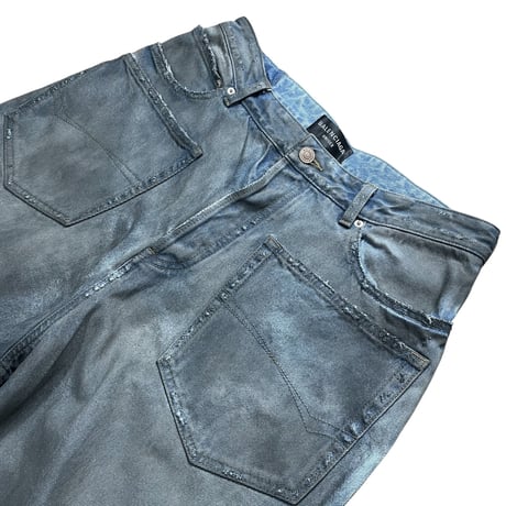 【BALENCIAGA】PATCHED POCKET BAGGY DENIM PANTS
