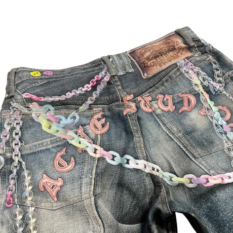 【ACNE STUDIOS】CHAIN PRINT LOOSE FIT DENIM