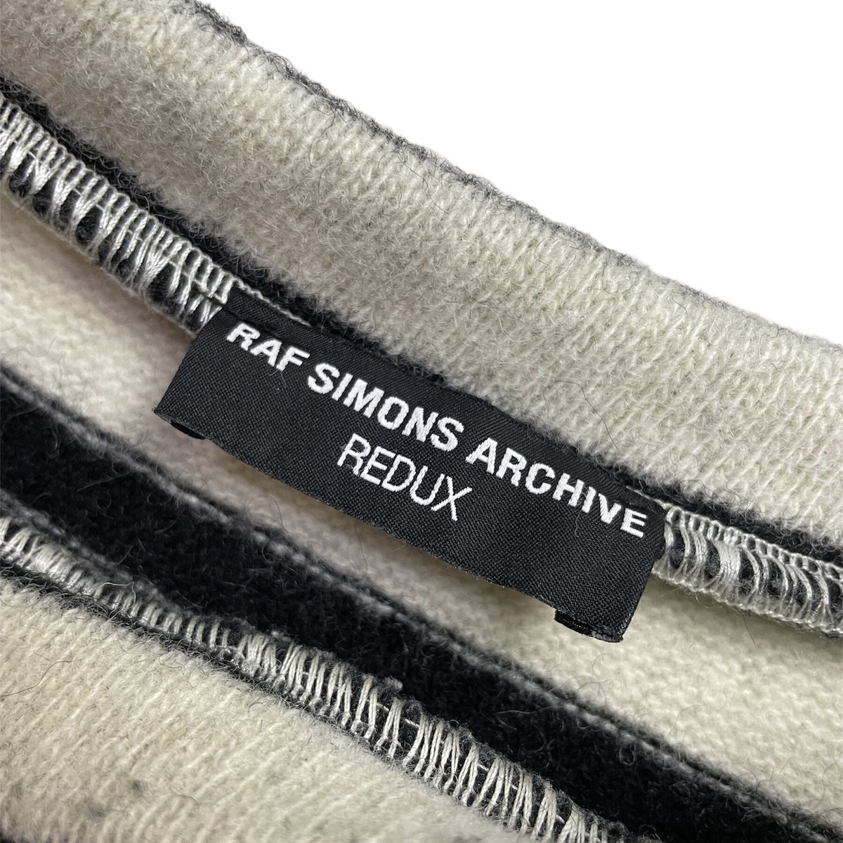 RAF SIMONS】ARCHIVE REDUX BORDER KNIT | AURUM R