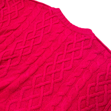 【RAF SIMONS】PRINTED ARAN KNIT SWEATER