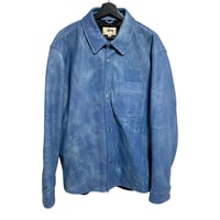 【STUSSY】LEATHER OVER SHIRT