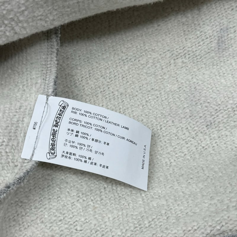 CHROME HEARTS】Y NOT SHOLDER CROSS PATCH CREWNE 