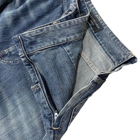 【BALENCIAGA】LAYERED DENIM PANTS