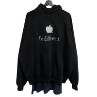 【BALENCIAGA】22AW BE DIFFRENT LAYERED HOODIE