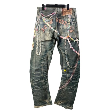 【ACNE STUDIOS】CHAIN PRINT LOOSE FIT DENIM