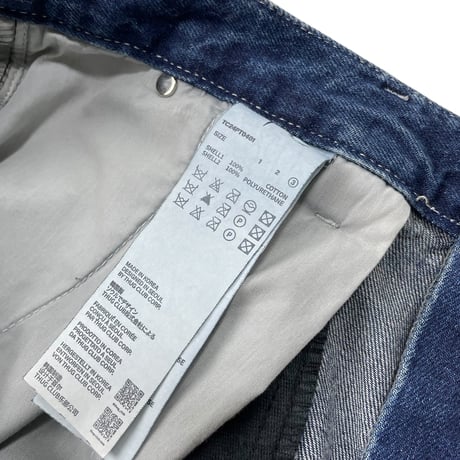 【THUG CLUB】MOHICAN LEATHER DENIM PANTS