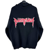 【BALENCIAGA】DOCKING KNIT HOODIE