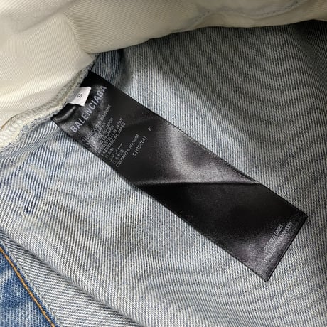 【BALENCIAGA】PATCHED POCKET BAGGY DENIM PANTS