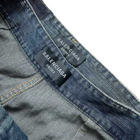 【BALENCIAGA】LAYERED DENIM PANTS