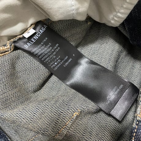 【BALENCIAGA】LAYERED DENIM PANTS