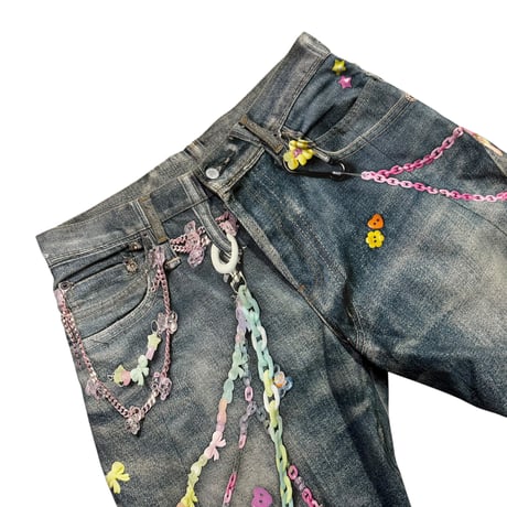 【ACNE STUDIOS】CHAIN PRINT LOOSE FIT DENIM
