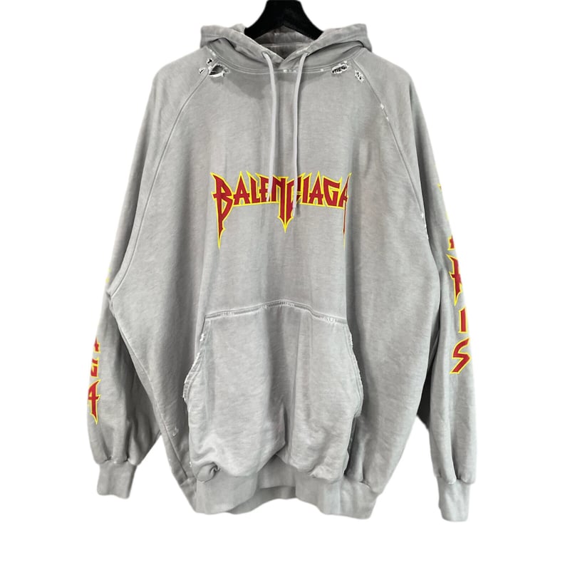 BALENCIAGA】METAL LOGO HOODIE | AURUM REWEAR