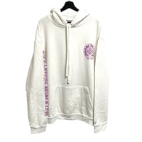 【CHROME HEARTS】HORSESHOE PURPLE GLITTER HOODIE