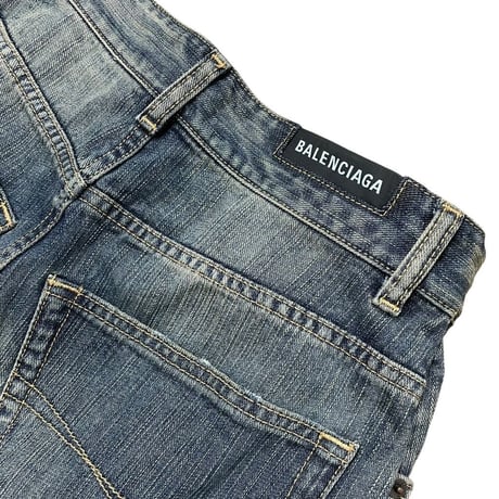 【BALENCIAGA】LAYERED DENIM PANTS