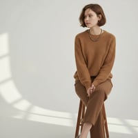 ムラ染めのブラウン系パールでシックに　[nature TMC] Earth Glow ネックレス
