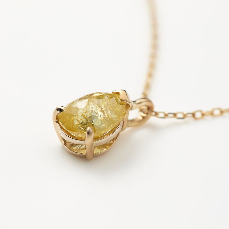 AARUSHI ペアシェイプイエローダイヤモンド0.95ct 10KYG AARUSHI ペアシェイプイエローダイヤモンド0.95ct 10KYG