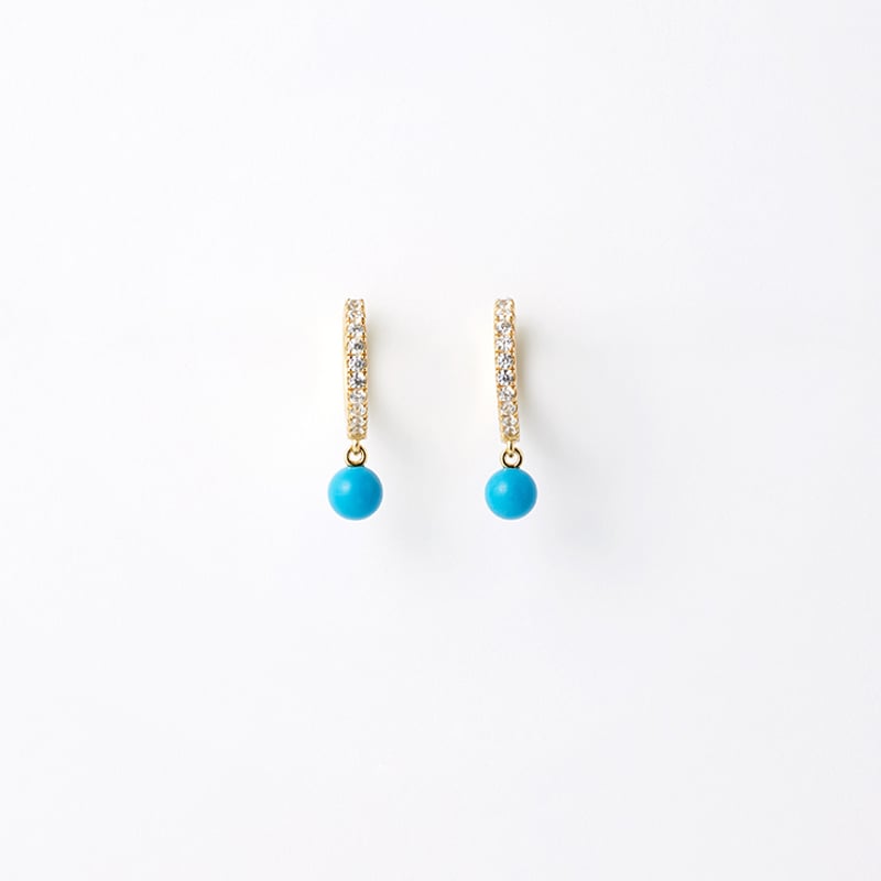 MARINA シルバー925製ターコイズピアス | The May Chang (ザ MARINA シルバー925製ターコイズピアス | The May Chang (ザ