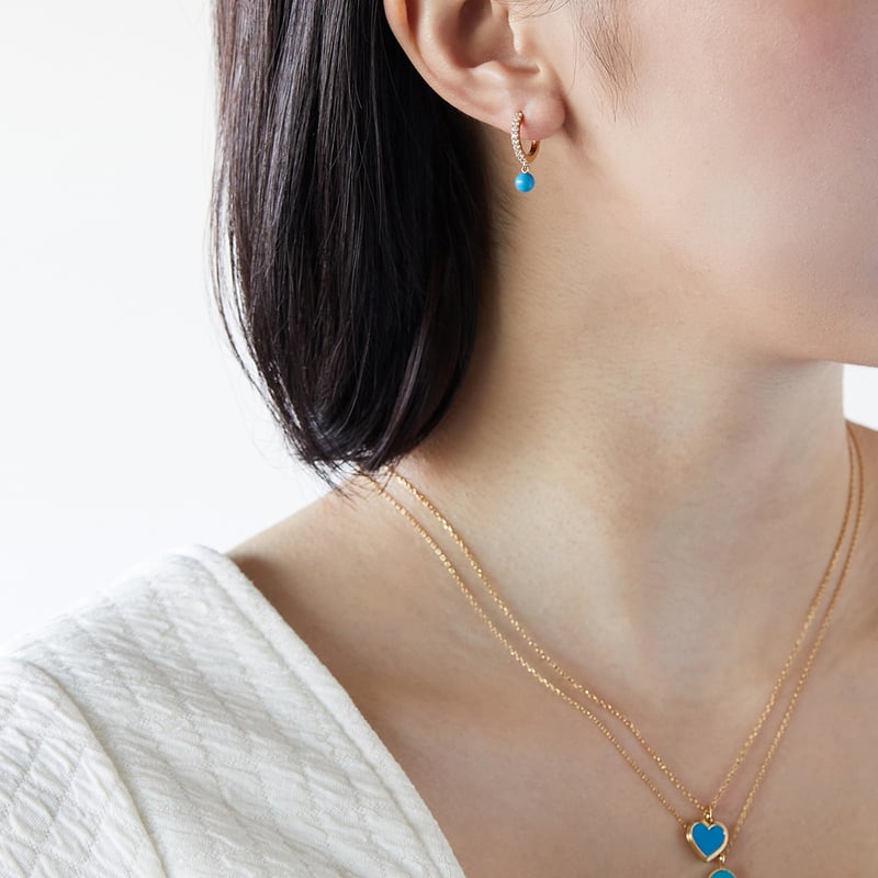 MARINA シルバー925製ターコイズピアス | The May Chang (ザ MARINA シルバー925製ターコイズピアス | The May Chang (ザ