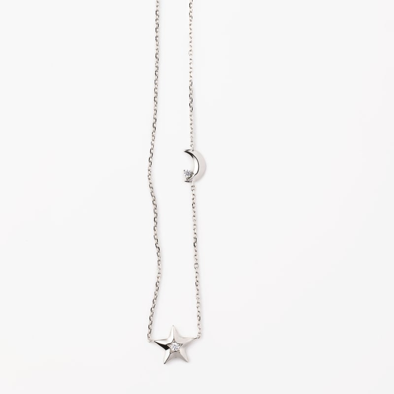 TRINITY シルバー925製ムーンスターネックレス | The May Chang