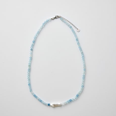 みずみずしい輝きの雫　[nature TMC] Aqua Pearl ネックレス