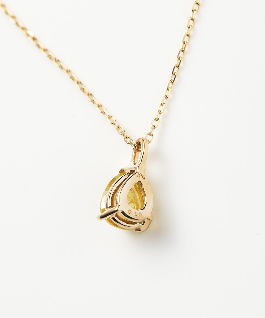 AARUSHI ペアシェイプイエローダイヤモンド0.95ct 10KYG AARUSHI ペアシェイプイエローダイヤモンド0.95ct 10KYG