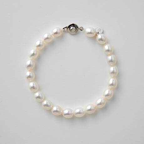 清らかな白い輝きをありのままに　[nature TMC] White Pebble ブレスレット