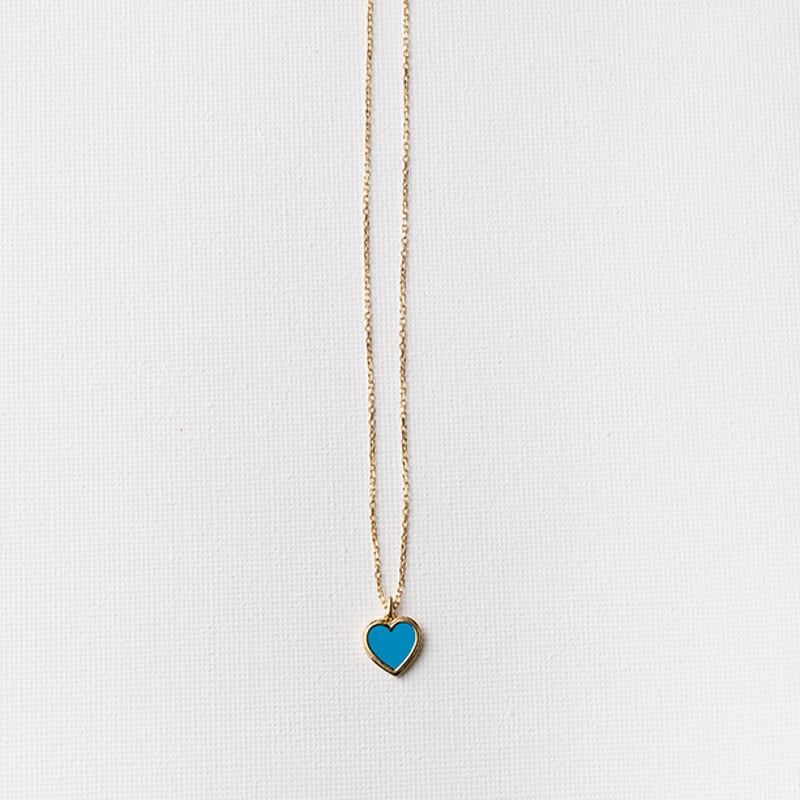 BABY-BLUE シルバー925製ターコイズハートネックレス | The May BABY-BLUE シルバー925製ターコイズハートネックレス | The May