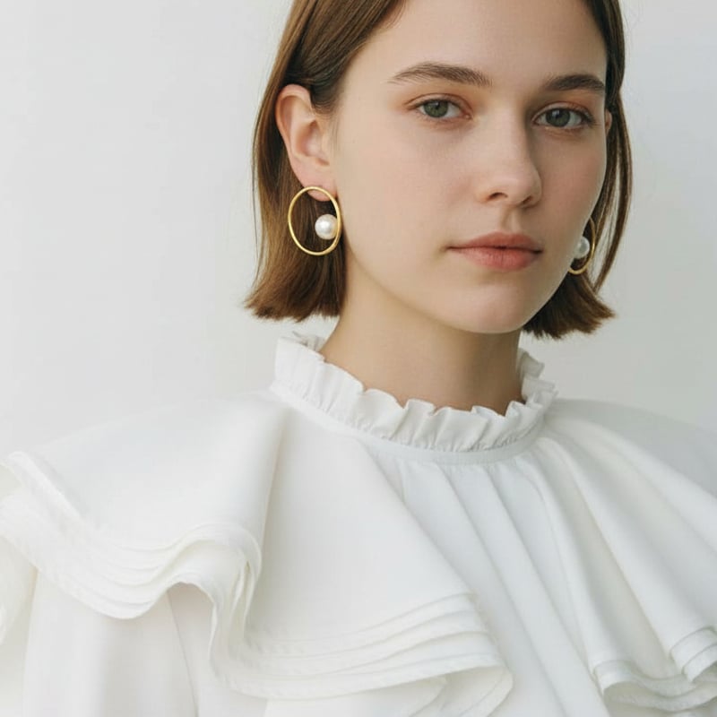 SEA サークルパールピアス | The May Chang (ザ メイチャン)