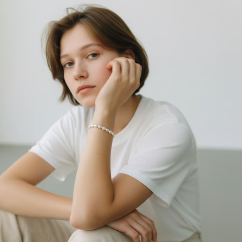 nature TMC] White Pebble ブレスレット | The May Chan