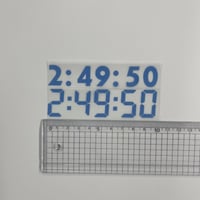 アイロンプリント　 AP-記念time-100 オリジナル記念タイム2枚セット　　カラー指定