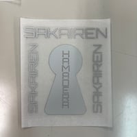 アイロンプリント　チーム名　SAKAIREN-90mm  反射シルバー／夜光グロー
